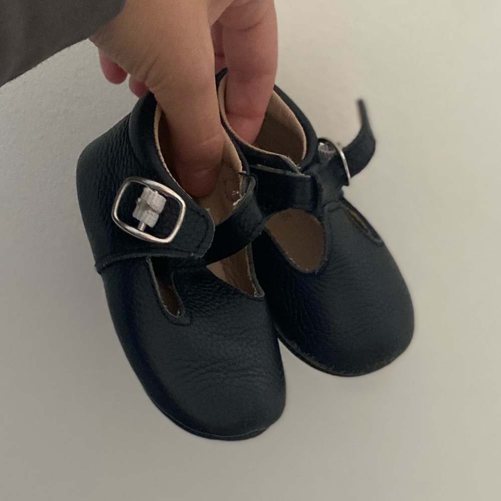 Navy Blue T-Strap 6-12m